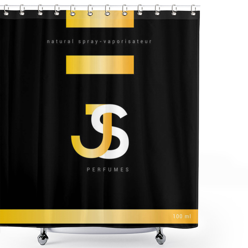 Personality  Packaging Design Js Shower Curtains