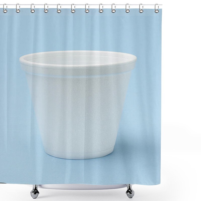 Personality  White Styrofoam Cup Shower Curtains