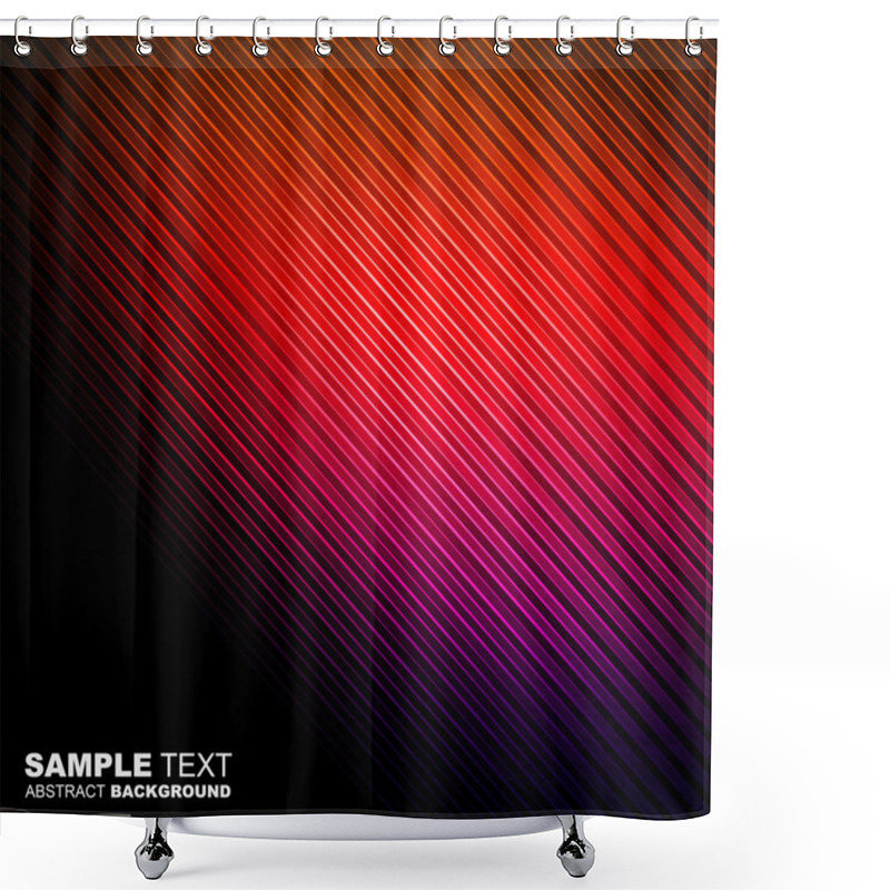 Personality  Abstract Stripes Background With Place For Text Shower Curtains