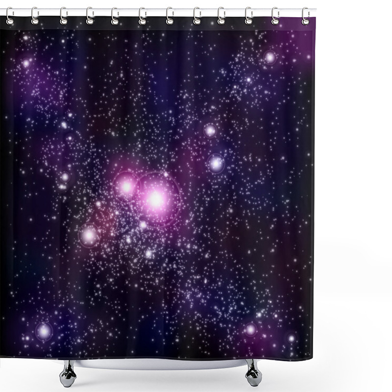 Personality  Space Background Shower Curtains