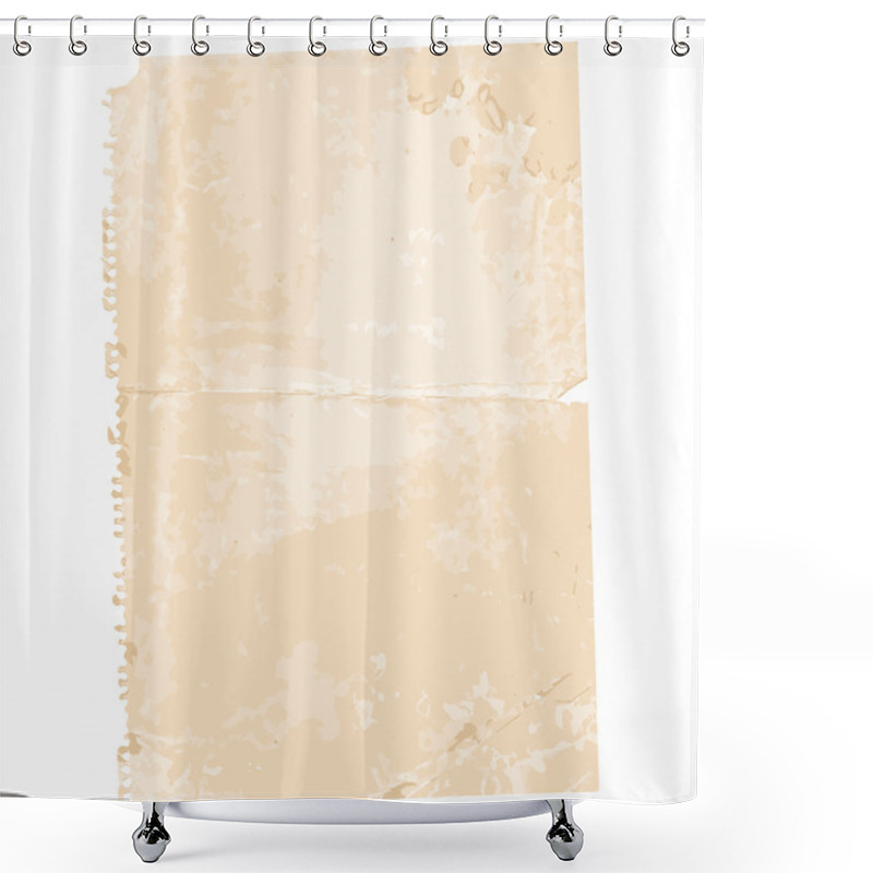 Personality  Torn Old Paper Page Background Shower Curtains