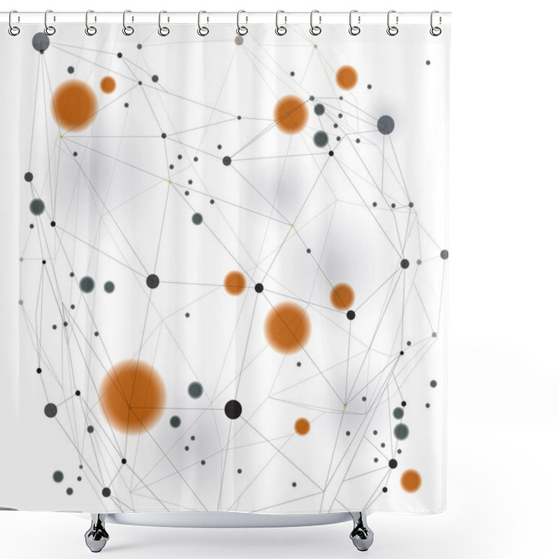 Personality  Graphic Web Background Shower Curtains