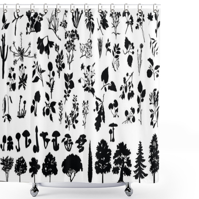 Personality  Herbs Shower Curtains