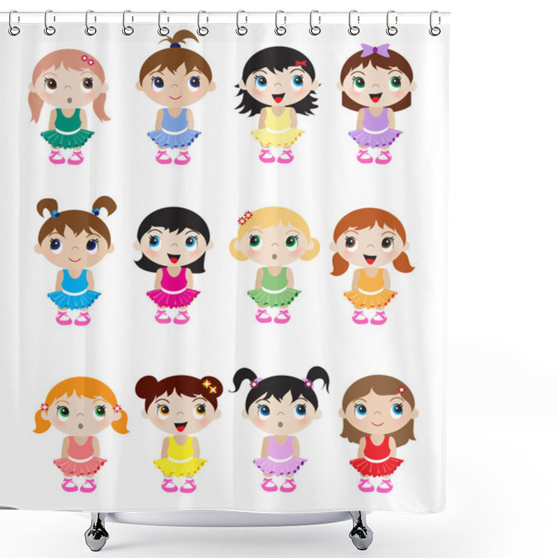 Personality  Baby Ballerinas Shower Curtains