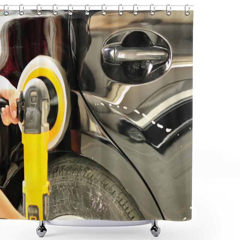 Personality  Car Body Work Shower Curtains