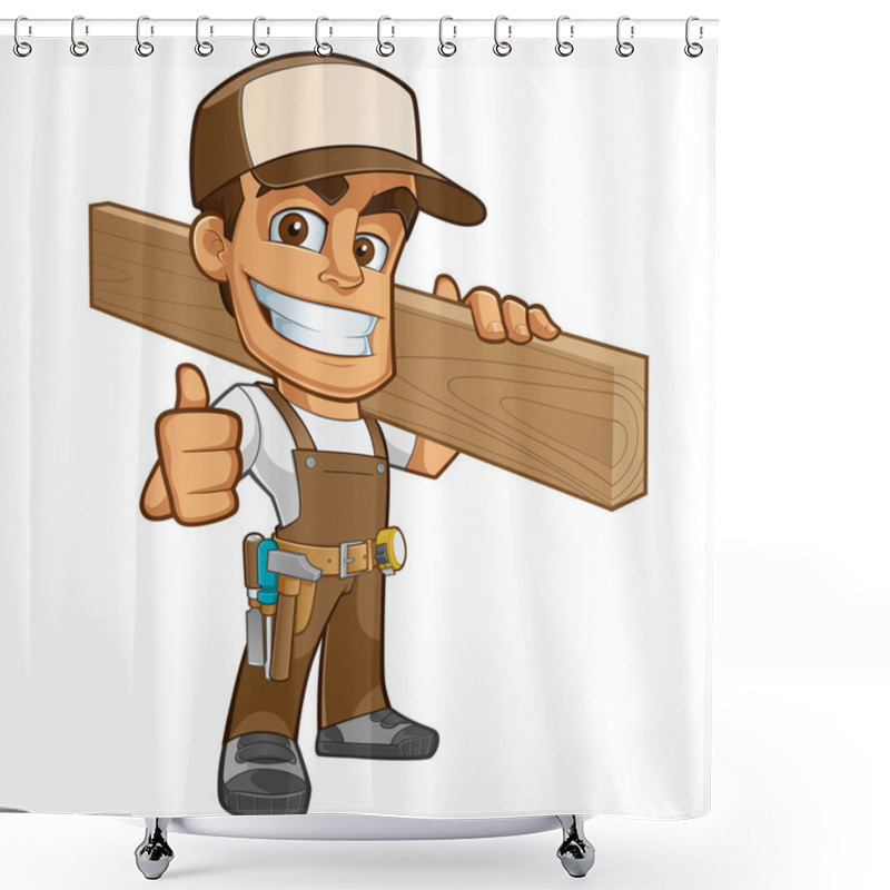 Personality  Carpenter Shower Curtains