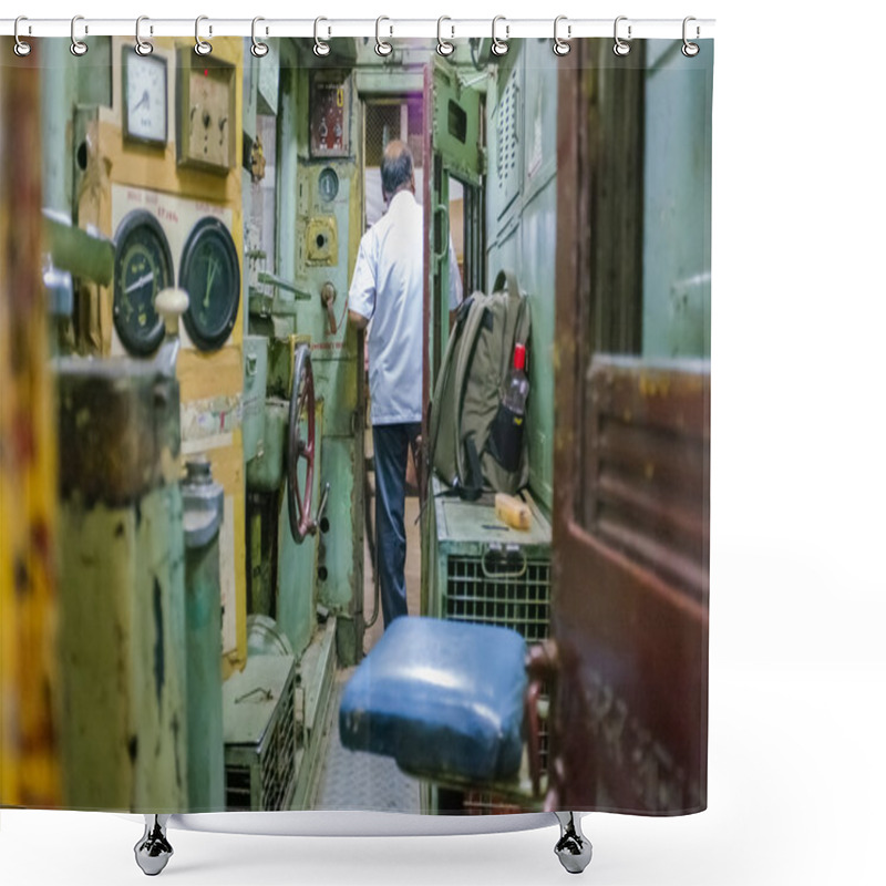 Personality  Train Driver Shower Curtains