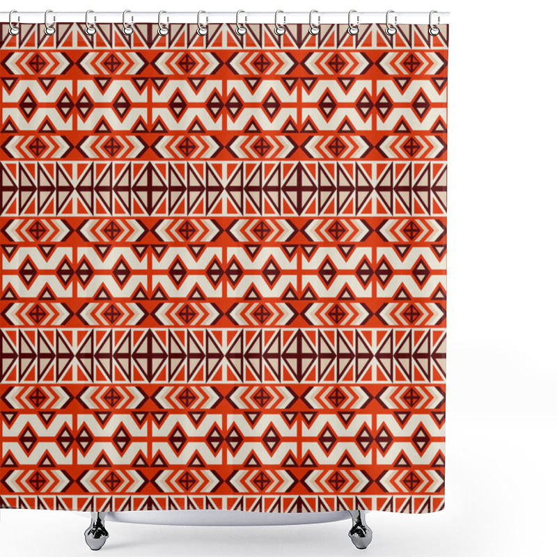 Personality  Abstract Seamless Pattern Of Various Geometric Elements. Shower Curtains