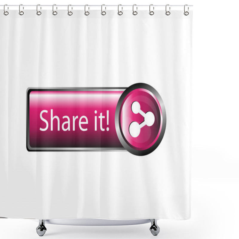 Personality  Share Icon Icon Shower Curtains