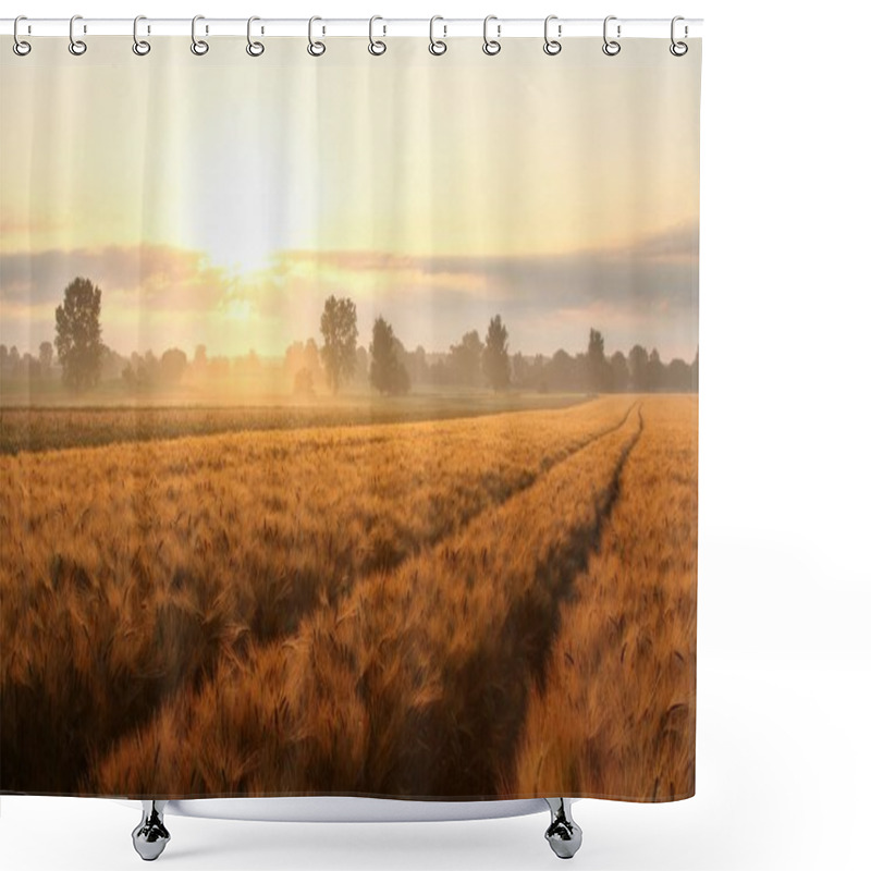 Personality  Misty Sunrise Shower Curtains