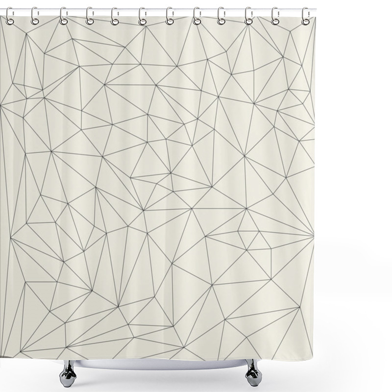 Personality  Reticulated Monochrome Texture Pattern. Shower Curtains