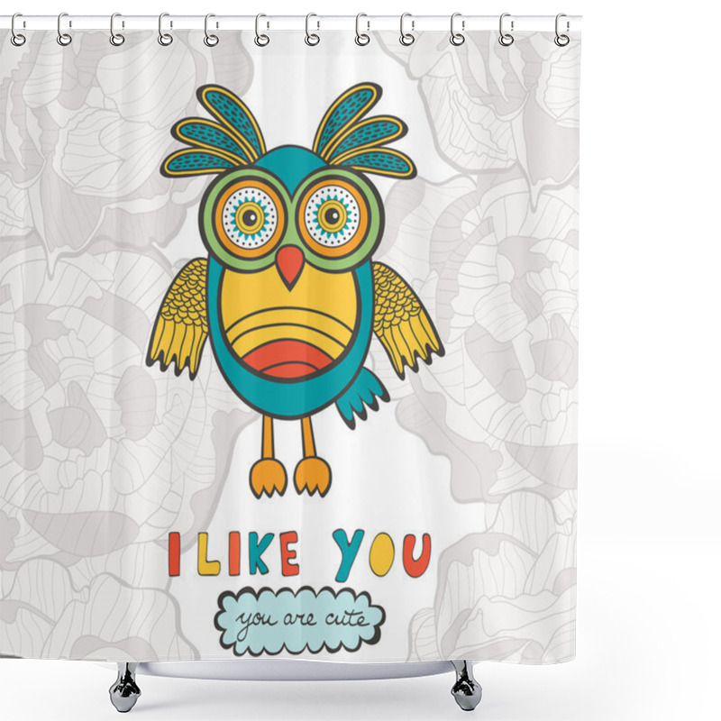 Personality  I Like You You Are So Cute Shower Curtains