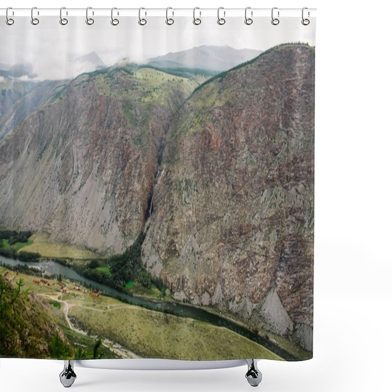 Personality  Mountain Valley Shower Curtains