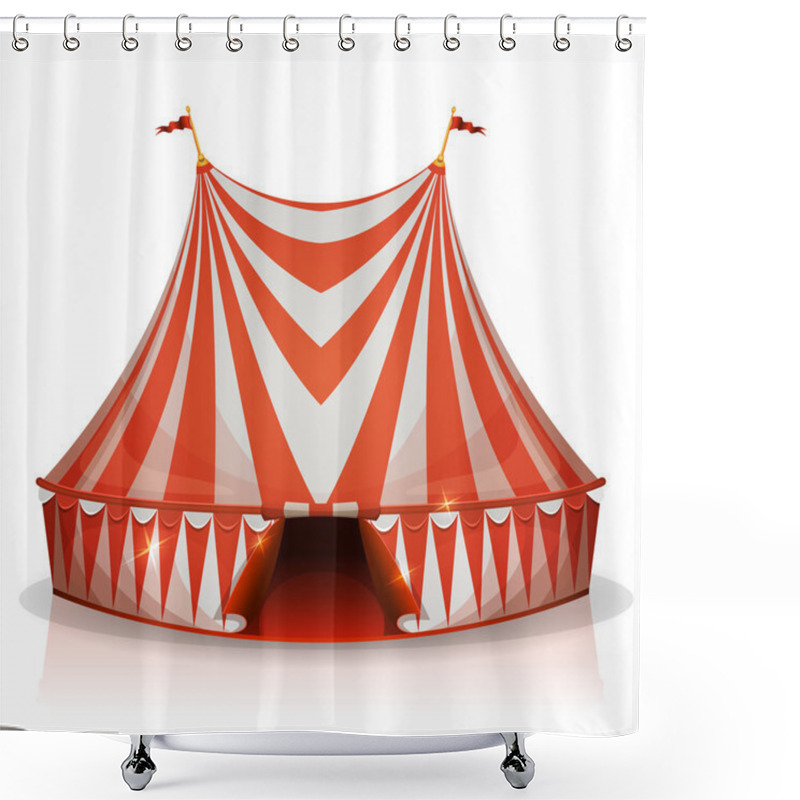 Personality  Big Top Circus Tent Shower Curtains