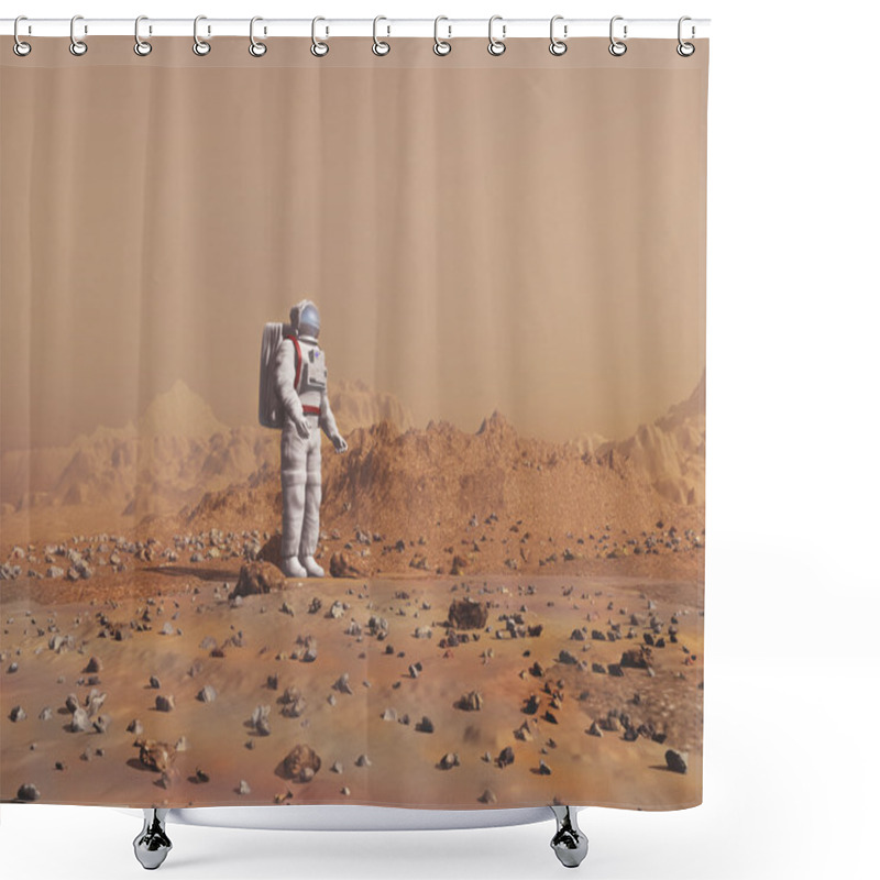 Personality  Man On Mars Shower Curtains