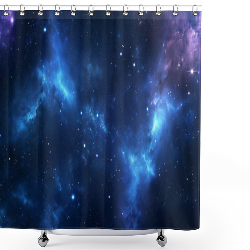 Personality  Cosmic Nebula Explosion In Deep Space Shower Curtains