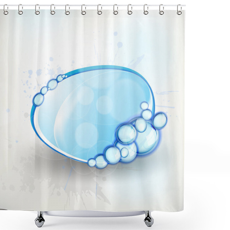 Personality  Abstract Glossy Speech Bubble. Shower Curtains