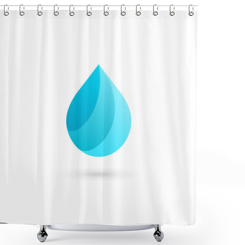 Personality  Water Drop Symbol Logo Design Template Icon. May Be Used In Ecol Shower Curtains