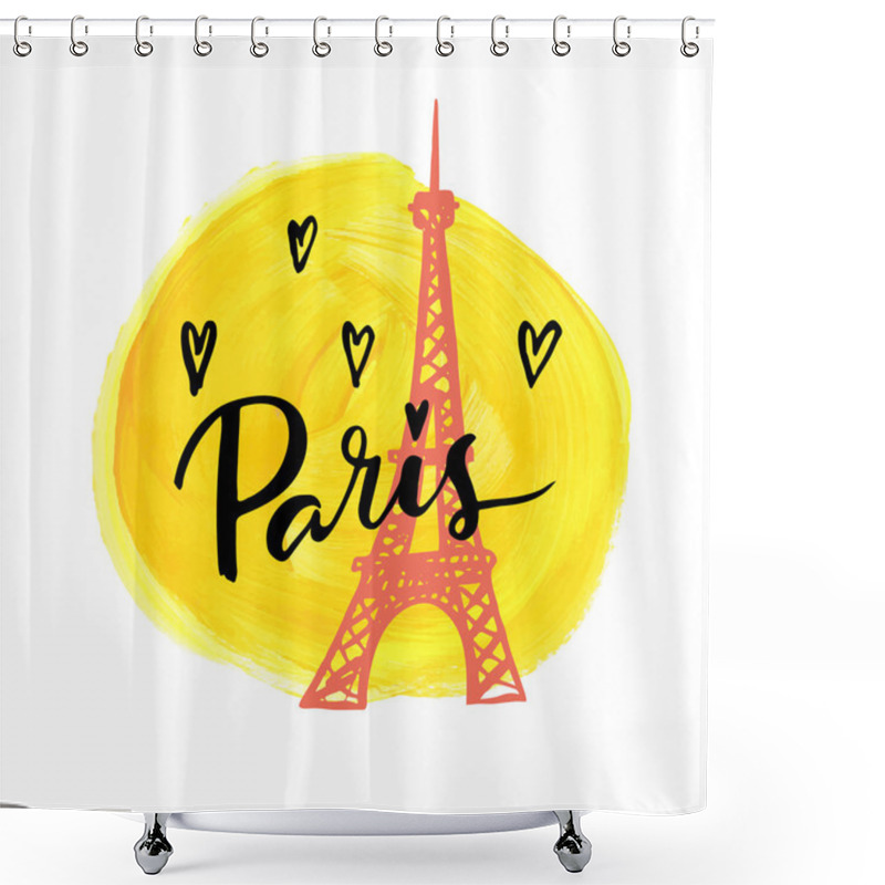 Personality  Paris, I Love You. Shower Curtains