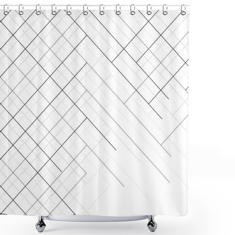 Personality  Abstract Background Of Lines With Transparency. Vector Shower Curtains