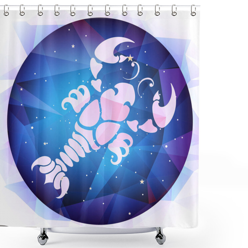 Personality  Zodiac Sign Cancer, Illustrations Shower Curtains