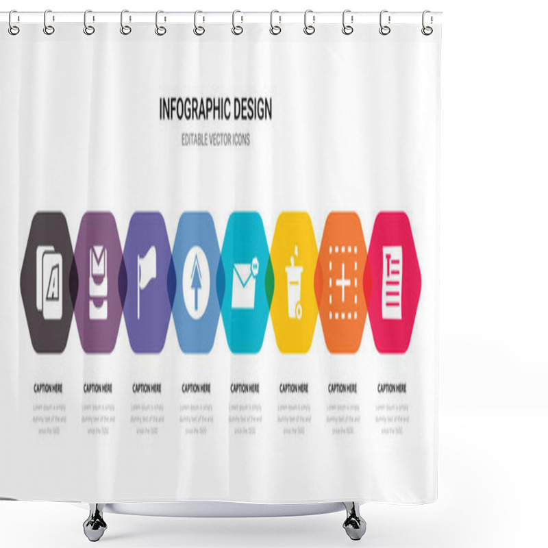 Personality  Simple Set Of Text Format, Add, Trash, Email Icons, Contains Suc Shower Curtains