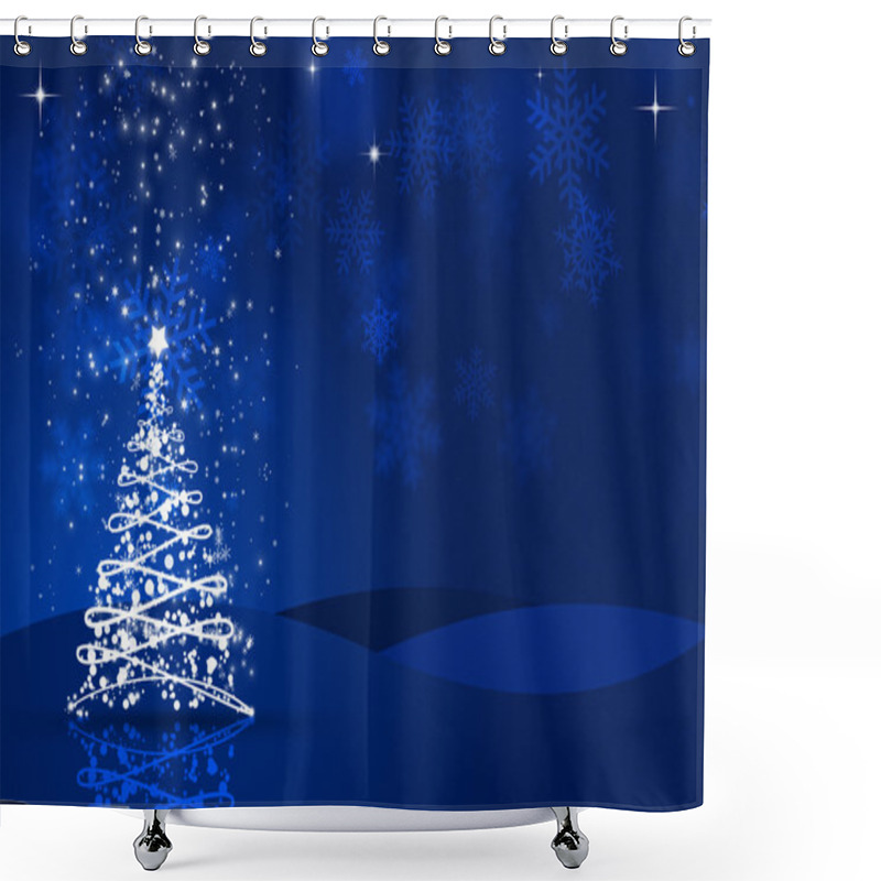 Personality  Christmas Night Shower Curtains