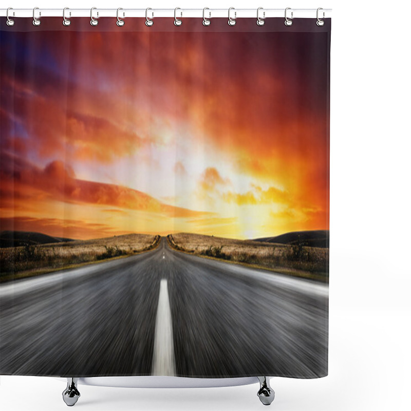 Personality  Sunset Strip Shower Curtains