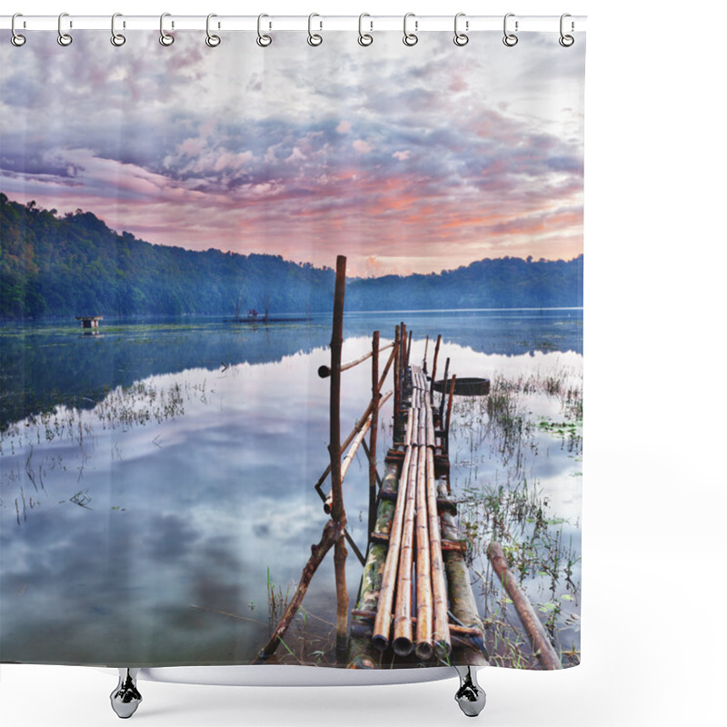 Personality  Tamblingan Lake Shower Curtains