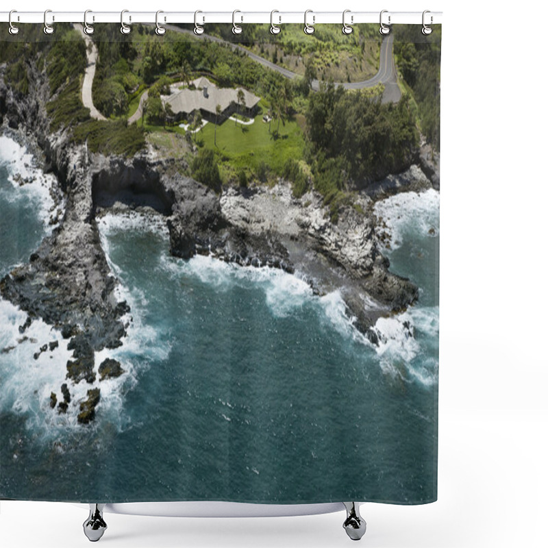 Personality  Maui Coastline. Shower Curtains