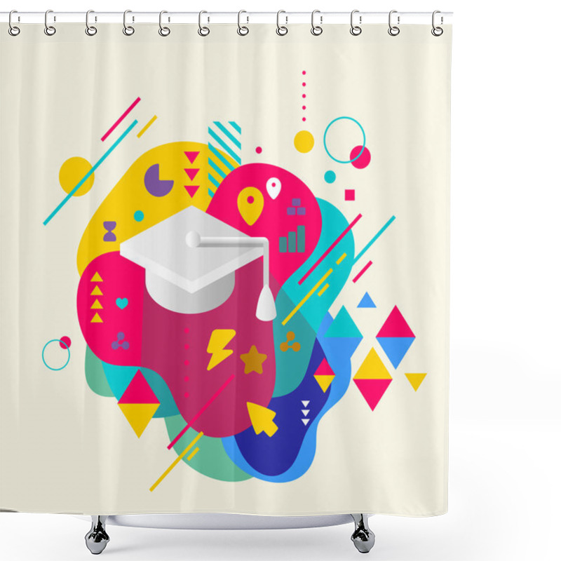 Personality  Academic Hat Shower Curtains