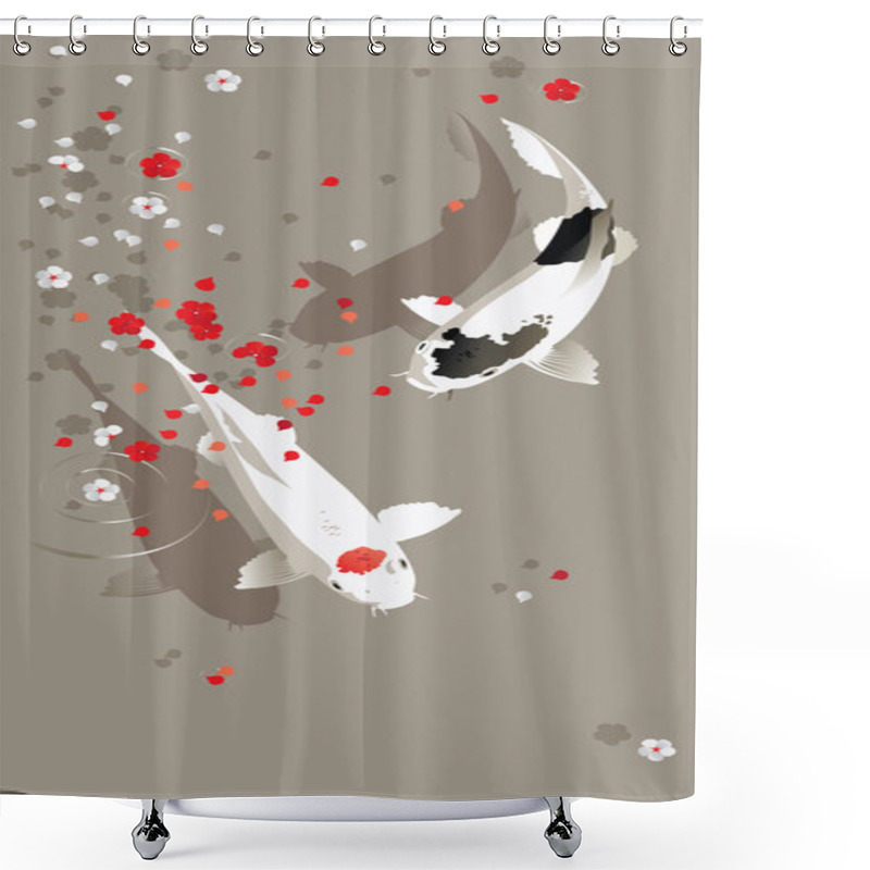 Personality  Koi Carp Shower Curtains