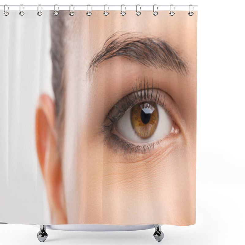 Personality  Beautiful Woman's Eye Shower Curtains