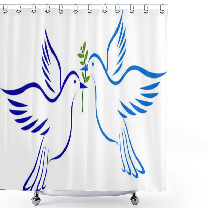 Personality  Pigeon Shower Curtains