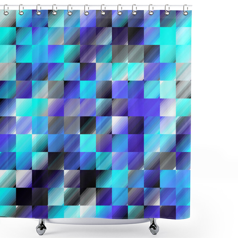 Personality  Seamless Geometric Abstract Pattern In Low Poly Style. Random Abstract Spots With A Glass Effect. Vector Image. Shower Curtains