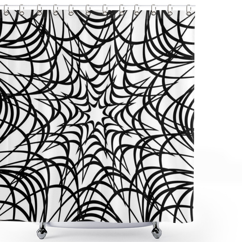 Personality  Monochrome Artistic Geometric Pattern Shower Curtains