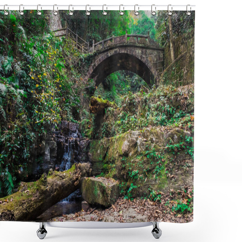 Personality  Stone Bridge In National Park Zhangjiajie At China  Shower Curtains