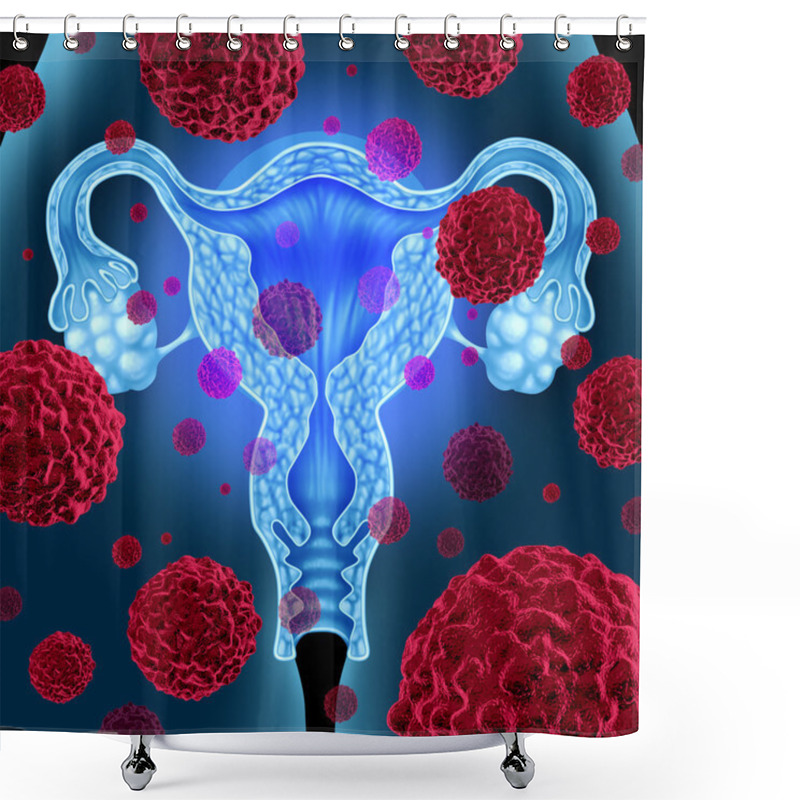 Personality  Uterus Cancer Shower Curtains