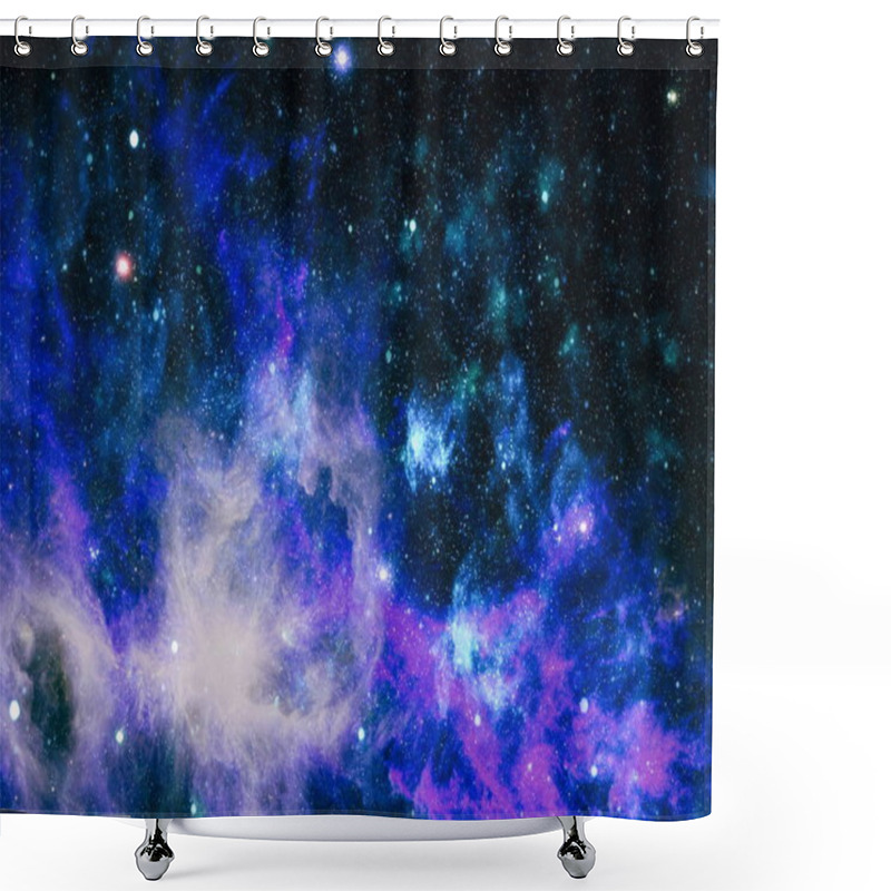 Personality  Futuristic Abstract Space Background. Night Sky With Stars And Nebula. Elements Of This Image Furnished By NASA Shower Curtains