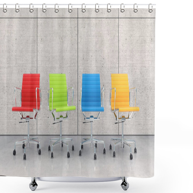 Personality  3d Render - Business Lounge Shower Curtains