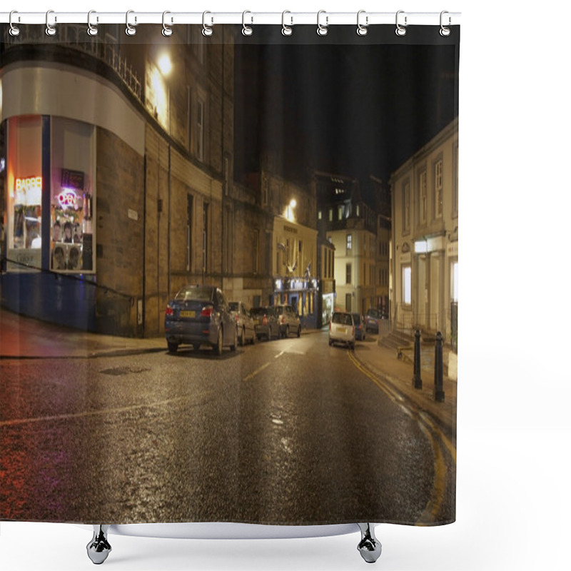 Personality  Illuminated Street Scenery In Stirling Shower Curtains