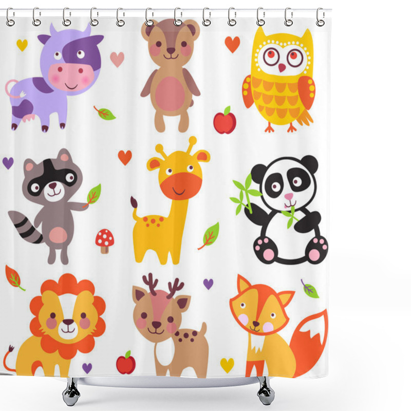 Personality  AnimalsNine Shower Curtains