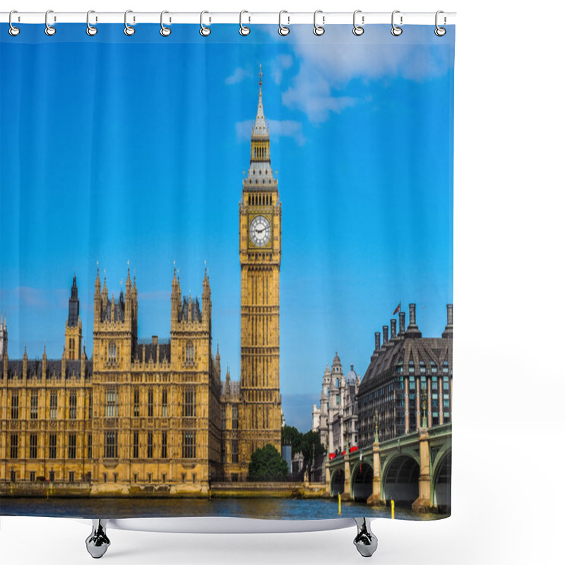 Personality  Houses Of Parliament In London HDR Shower Curtains