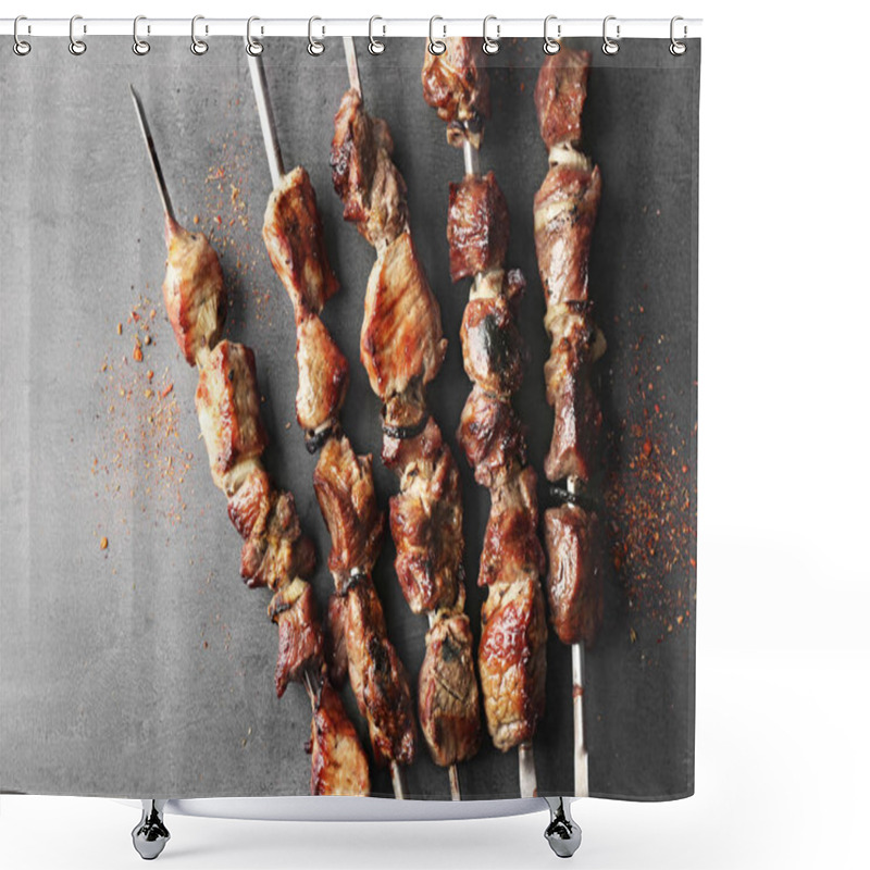 Personality  Fresh Tasty Barbecue  Shower Curtains