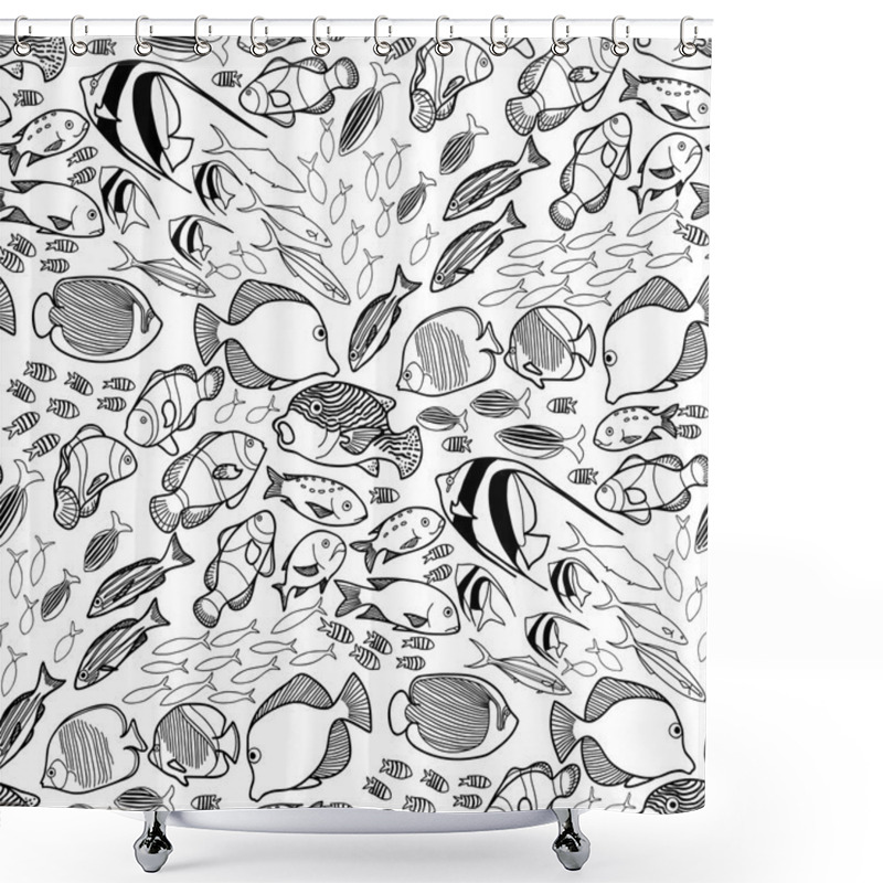 Personality  Collection Of  Ocean Fish Shower Curtains