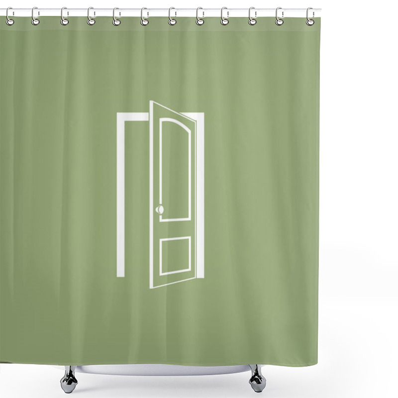 Personality  Open Door Icon Shower Curtains