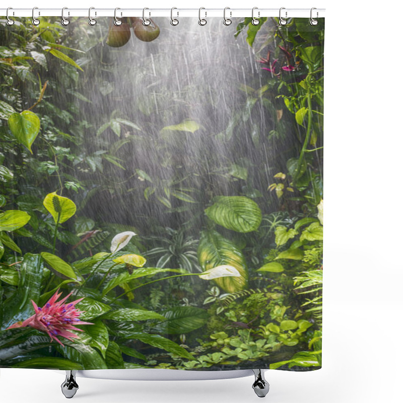 Personality  Tropical Rain Forest Shower Curtains