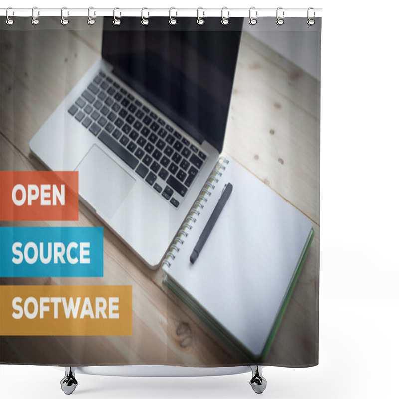 Personality  OPEN SOURCE SOFTWARE CONCEPT Shower Curtains