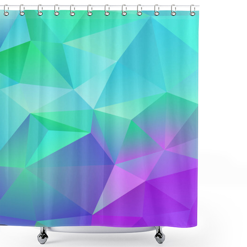 Personality  Polygonal Triangle Shapes  Background Shower Curtains