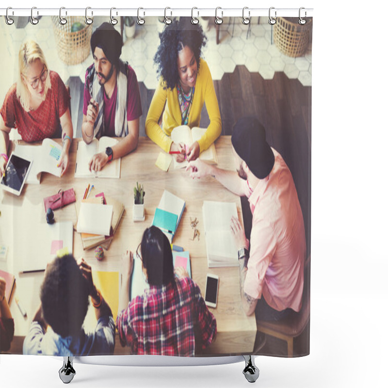 Personality  Architect People Group Working Concept Shower Curtains